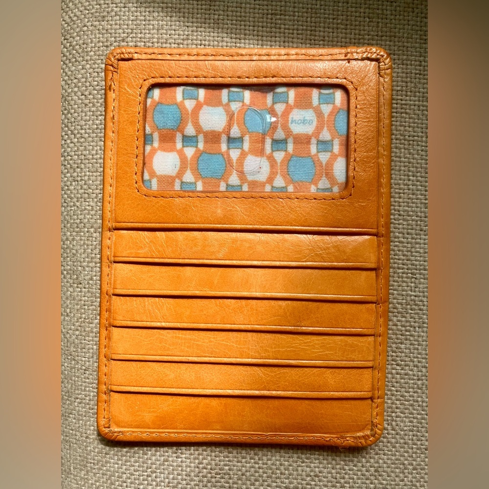 HOBO orange leather wallet - great condition!